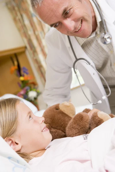 Doctor Checking His Young Patient — Stock Photo, Image
