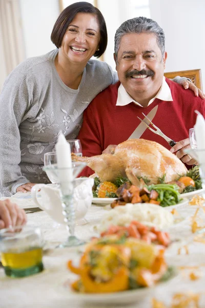Woman With Her Arm Around Her Husband,Who Is Getting Ready To Ca Stock Image