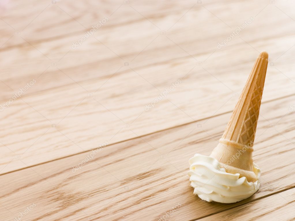 Ice Cream Cone Dropped On The Floor — Stock Photo © monkeybusiness 4778820