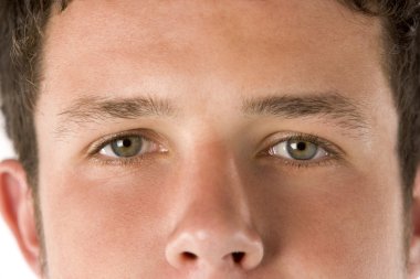 Close Up Teenage Boy's Eyes clipart