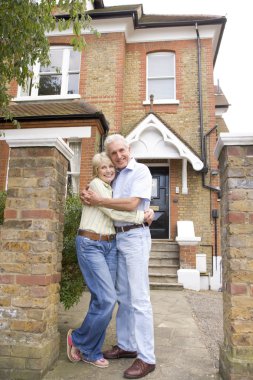 Man, Woman, My House, Couple, Front Yard, Happy, House, Home, La clipart