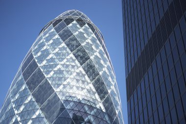 Glass Exterior Of Swiss Re Tower, London, England clipart