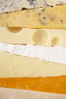 Stack Of Different Cheeses clipart