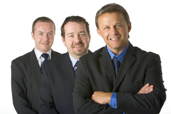 Group Businessmen Smiling — Stock Photo, Image