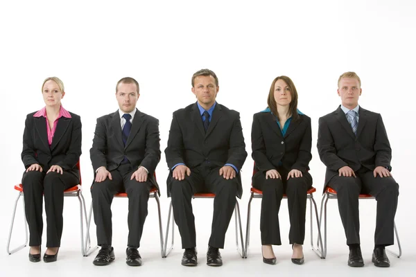 Group Of Business Sitting In A Line — Stock Photo, Image