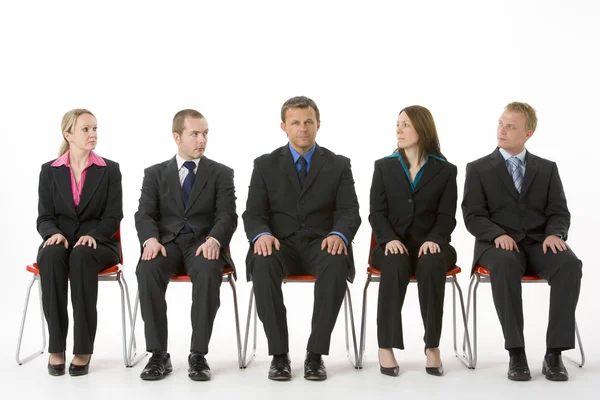 Group Business Sitting Line — Stock Photo, Image