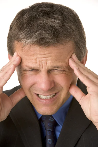 Businessman With Headache — Stock Photo, Image