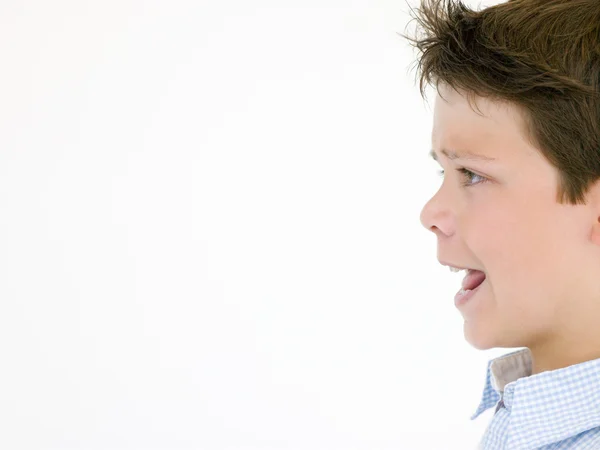 Νεαρό αγόρι με το στόμα ανοιχτό — Φωτογραφία Αρχείου