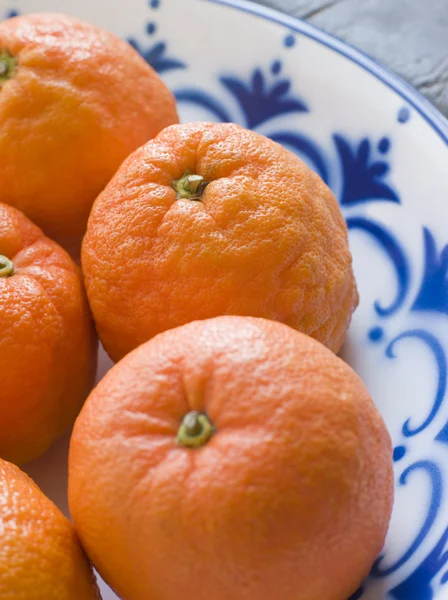 Schüssel Mit Sevilla Orangen — Stockfoto