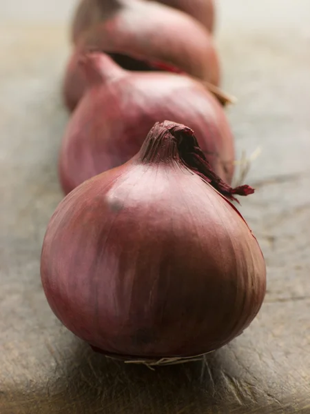 Group Red Onions — Stock Photo, Image