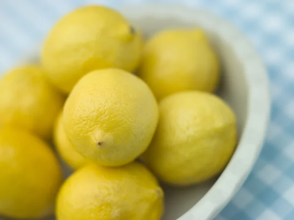 Plate Fresh Lemons — Stock Photo, Image