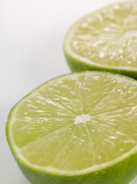 Halved Fresh Lime — Stock Photo, Image