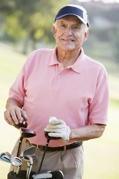 Retrato Golfista Masculino — Fotografia de Stock