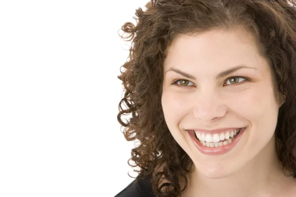 Portret Uśmiechniętej Kobiety — Zdjęcie stockowe