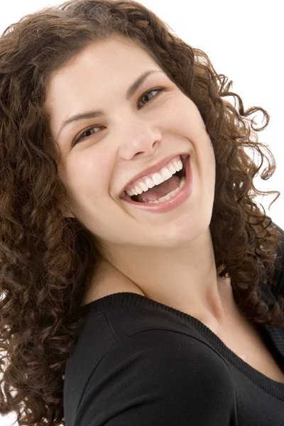 Portret uśmiechniętej kobiety — Zdjęcie stockowe