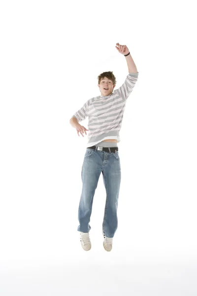 Adolescente Chico Saltar Aire — Foto de Stock