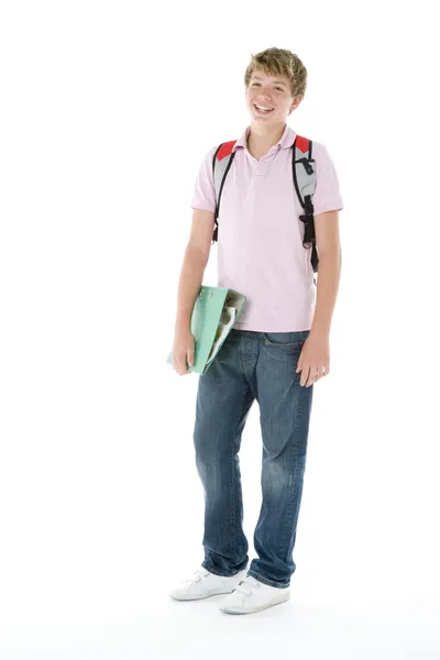 Portrait Teenage Schoolboy — Stock Photo, Image