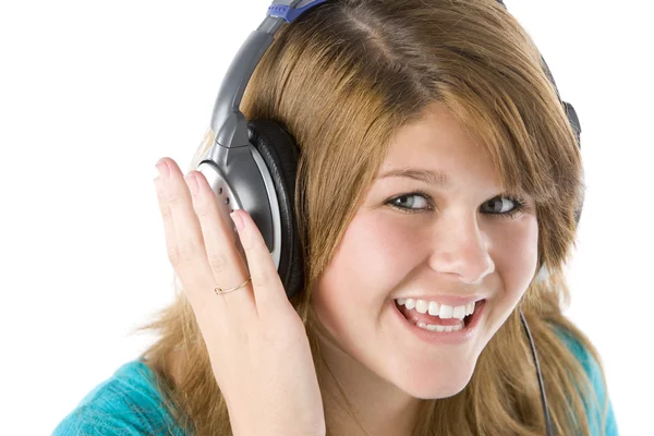 Teenage Girl Listening Music — Stock Photo, Image