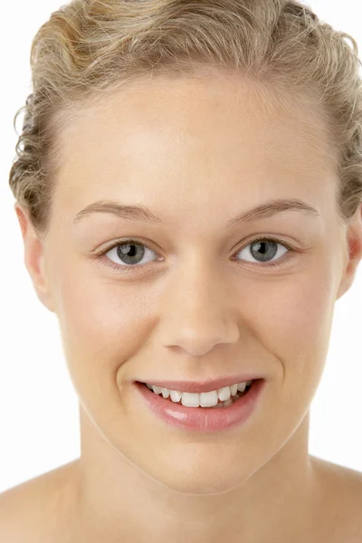 Portrait Young Woman Smiling Camera — Stock Photo, Image