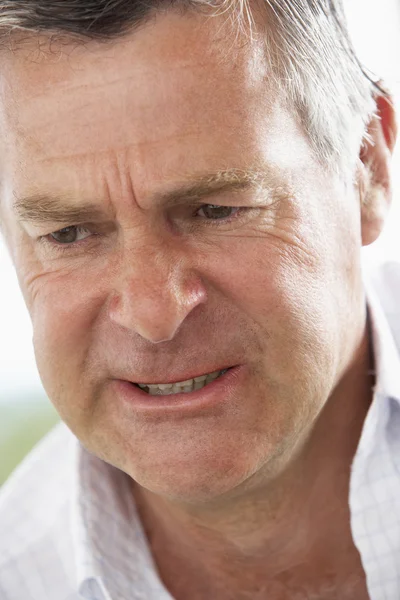 Middle Aged Man Frowning — Stock Photo, Image