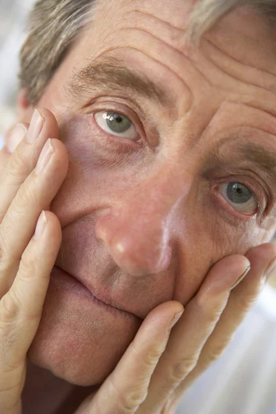Senior Portrait Man Sixties Shocked Surprise Surprised Headshot — стоковое фото