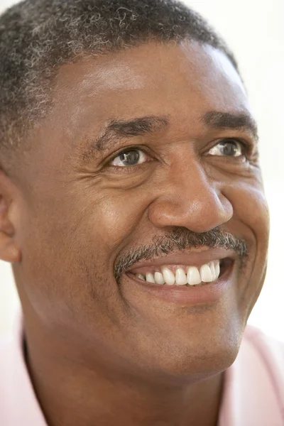Portrait Middle Aged Man Smiling Happily — Stock Photo, Image