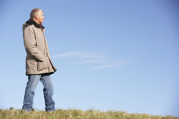 年配の男性が公園に立っている人 — ストック写真