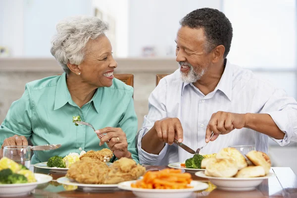 Couple Having Lunch Together At Home — Stock Photo, Image