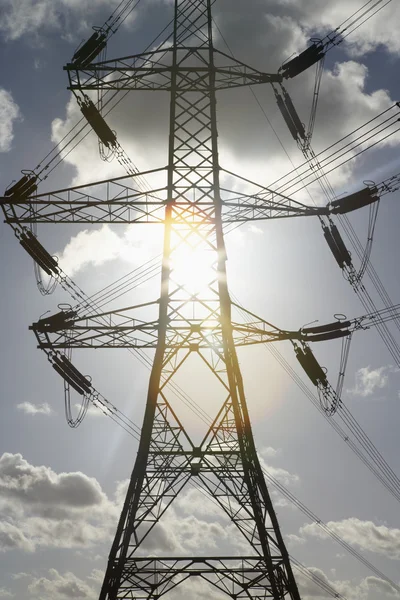 Pilones Electricidad —  Fotos de Stock