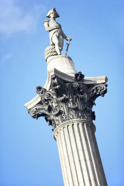 Coluna Nelson Trafalgar Square Londres Inglaterra — Fotografia de Stock