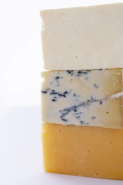 さまざまなチーズのスタック — ストック写真