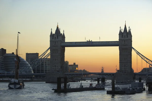 Тауэрский Мост Закате Лондон Англия — стоковое фото