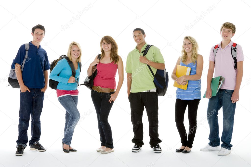 Group Shot Of Teenage School Kids — Stock Photo © Monkeybusiness #4785804