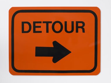 Detour Road Sign clipart