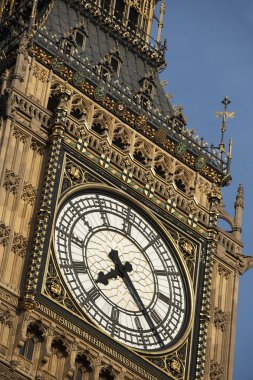 Intricate Clock Face Of Big Ben, London, England clipart