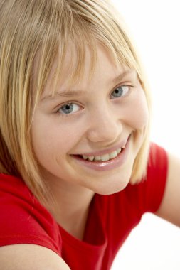 Portrait Of Smiling Young Girl clipart