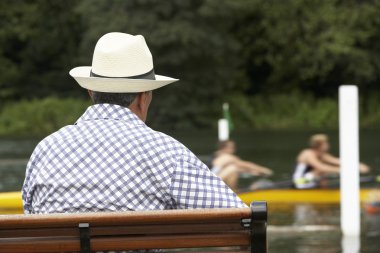 Spectator At Henley Regatta clipart