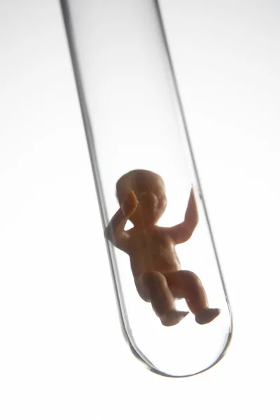 Figura Del Bebé Tubo Ensayo —  Fotos de Stock