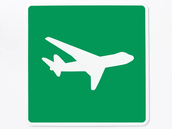 Port Lotniczy Znak Drogowy — Zdjęcie stockowe
