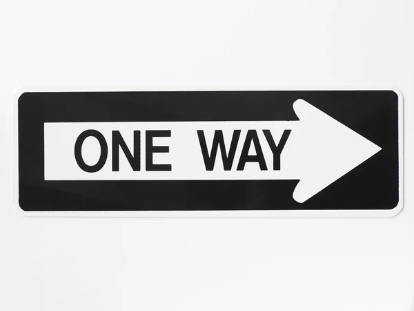 One Way Road Sign — Stock Photo, Image