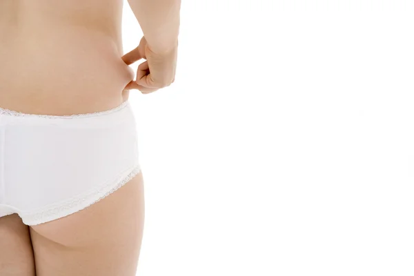 Underkläder plätering för mittsektionen av en kvinnlig — Stockfoto