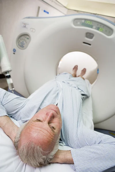 Paciente Punto Someterse Una Tomografía Axial Computarizada Tac — Foto de Stock