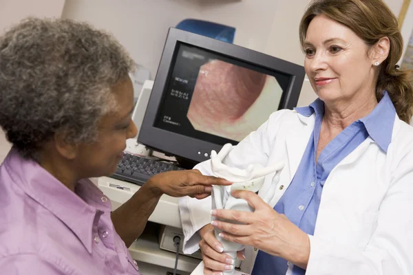 Doctor Performing Check Patient — Stock Photo, Image