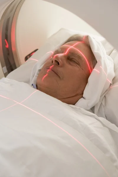 Paciente Com Tomografia Axial Computadorizada Tac — Fotografia de Stock