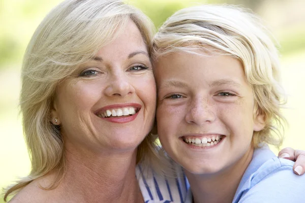 Woman Her Son — Stock Photo, Image