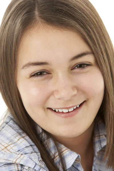 Portrét Usměvavé Mladé Dívky — Stock fotografie