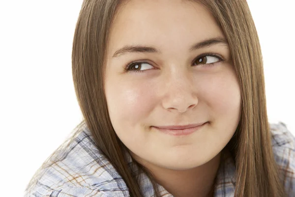 Portrét Usměvavé Mladé Dívky — Stock fotografie