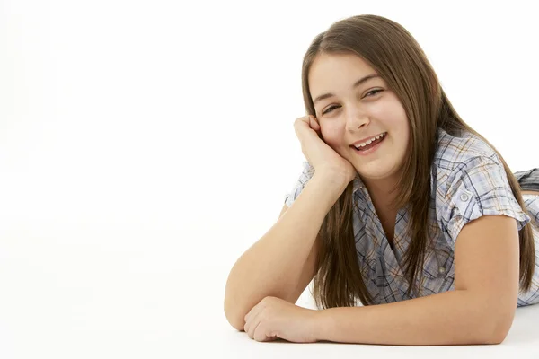Portrait Smiling Young Girl — Stock Photo, Image