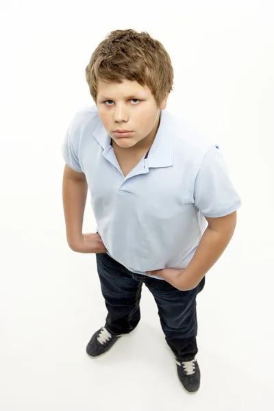 Full Length Portrait Young Boy — Stock Photo, Image