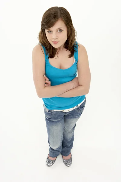 Full Length Portrait Of Young Girl — Stock Photo, Image
